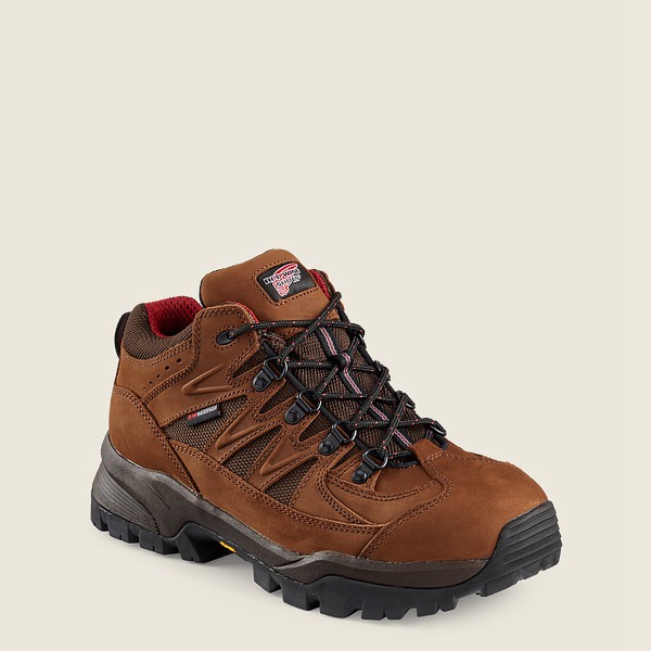 Red Wing Hiking Boots Truhiker - 3-inch Waterproof Safety Toe - Brown - Mens GUE045921